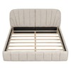 NicBex Queen Size Upholstered Platform Bed Frame with Thick Polyester Fabric Headboard,Wood Slats Support,No Box Spring Needed,Easy Assembly - 3 of 4
