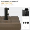 Umbrella Stand for 1.3", 1.5", or 1.9" Umbrella Poles, Fillable Umbrella Base - 4 of 4
