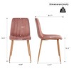 NicBex 2pc Dining Chair Modern Upholstered Velvet Side Chair with Wood Legs for Kitchen & Dining Room - 3 of 4