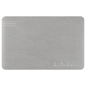 Unique Bargains Modern Waterproof Cushioned Non-Skid Kitchen Mat Set of 1 - 1 of 4