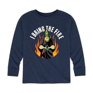 Boys' - Disney Villains - Hades I Bring The Fire Long Sleeve Graphic T-Shirt - 1 of 4