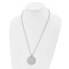 Chisel Stainless Steel Brushed and Reversible Round 4mm Dog Tag on a 24" Ball Chain Necklace - 4 of 4