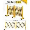 Expandable Metal Barricade, Adjustable Safety Barrier with Wheels, Folding Traffic Fence for Crowd Control, Portable & Heavy-Duty Construction Gate - 2 of 4