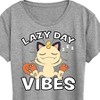 Women's - Pokémon - Lazy Day Vibes Meowth Short Sleeve Graphic T-Shirt - 2 of 4