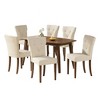 7-Piece Dining Set with Kitchen Table and 6 Upholstered Armless Chairs - 2 of 4