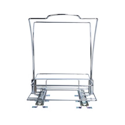 White Double 9 Gallon Pull-Out Plastic Trash Cans