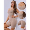 Allegra K Women's Slimming U Neck Tummy Control Sculpting Full Body Shapers with Adjustable Strap - 3 of 4