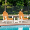 Aoodor HDPE Outdoor All-Weather Folding Adirondack Chair for Patio, Garden, Backyard, Deck Lawn Fire Pit 32'' (L) x 29'' (W) x 37'' (H) - 2 of 4