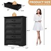 Modern Dresser Cabinet with Metal Handle and Anti-Collapse Safety Design, 47.2" Dresser Cabinet for Bedroom Entryway, Living Room - 2 of 4