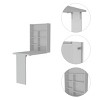 INFURNIC Desks Foldable Desk with Hutch and Seven Shelves Easy to Assemble for Versatile Space-Saving Storage, White, 6.8"*23.6"*31.49" - 2 of 4