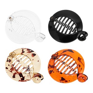 Unique Bargains Fashion Round Fish Shape Hair Clips 4 Pcs - 1 of 4