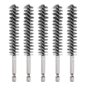 Unique Bargains Stainless Steel Cleaning Tools and Accessories Durable 1/4 Inch Hex Bore Brushes - 1 of 4