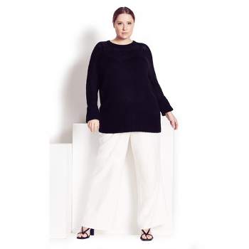 Women's Plus Size Scarlett Sweater - black | REFINITY