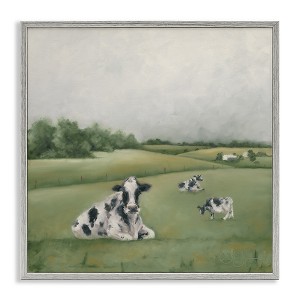 Stupell Industries Dairy Cows Grazing in Green Field, 12" x 12" - 1 of 4