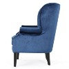 GDFStudio Wilkes Modern Velvet Upholstered Tufted Club Chair with Nailhead Accents - 4 of 4