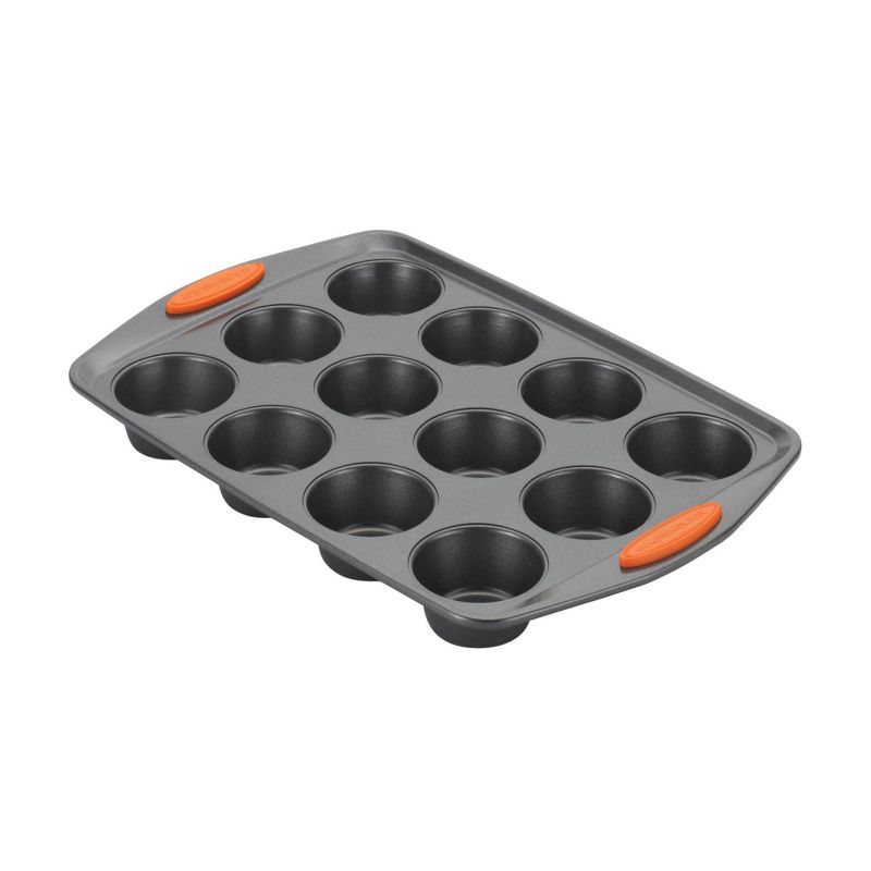 Rachael Ray Yum-O Nonstick 12 Cup Muffin &#38; Cake Pan &#34;Oven Lovin&#39; Cups&#34;, 1 of 4