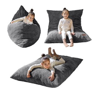 MAXYOYO 3-in-1 Kids Convertible Bean Bag Chair & Bed, Child Floor Sofa for Gaming, Reading - 1 of 4