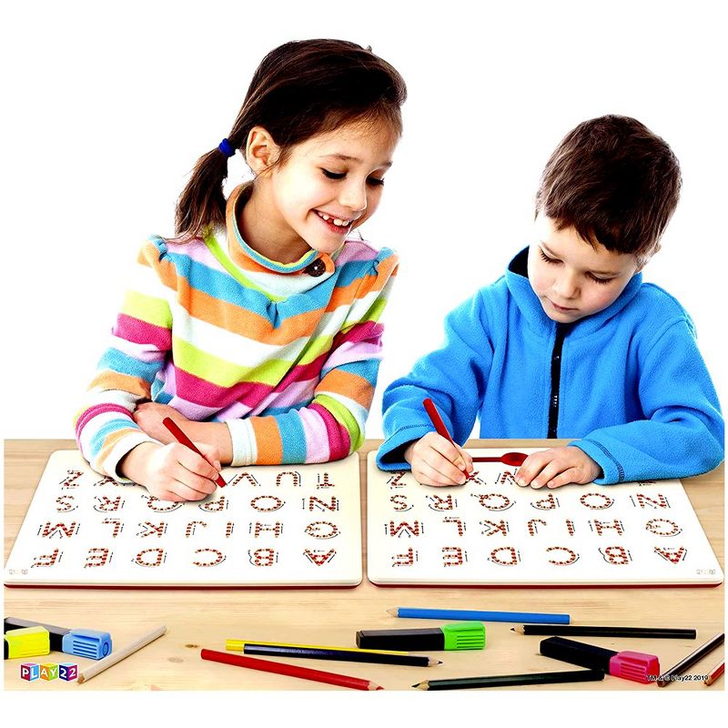 Magnetic Doodle Drawing and Writing Board 275 Slots for Kids Erasable with Pen - Learning Uppercase ABC Letters Kids Drawing Board - Play22Usa, 3 of 10