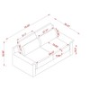 Sapphtopaz 74" Corduroy Couches for Living Room 2-Seater Sofa with Removable Backrests & Cushions Sofa Bed with 2 Pillows Couch for Small Spaces - 2 of 4