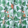 Tropical Print Floral Fabric Shower Curtain for Bathroom - 2 of 4