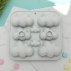 Unique Bargains Candy Moulds 8-Cavity Cloud Shape Candy Mould Hand Wash 6.38"x6.06"x1.22" 1 Pc - 2 of 4