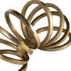 Sagebrook Home Metal Slinky Ring Sculpture - Contemporary Abstract Creative Aluminum Slinky Statue for Home or Office - 4 of 4