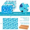 Wrapables Christmas Gift Wrap Paper Sheets Folded Flat 12pcs, Blue Snowflake - 2 of 4