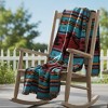 50x60 inch Artistic Tapestry Throw – Flame Bright Modern Design by Manual Woodworkers and Weavers - 3 of 3