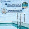 Poolzilla Deck Anchor Flange, High Grade Cast Aluminum in Matte White, Diameter: 1 1/2" - 3 of 4