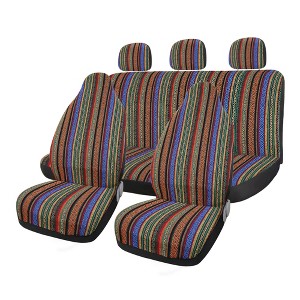 Unique Bargains Universal Car Colorful Blanket Bucket Seat Pad - 1 of 4