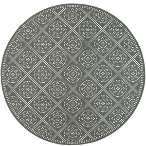 Oriental Weavers Marina 3969L Grey/ Ivory Indoor/Outdoor Area Rug - 7'10" Round - 1 of 4
