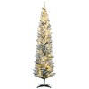 FURNIinspire Artificial Trees Christmas Vibe Slim Christmas Tree Christmas Decoration For Living Room, Home, Holiday Party, Green, 21.8"*21.8"*82.8" - 2 of 4