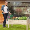 Costway Raised Garden Bed Elevated Planter Box Wood for Vegetable Flower Herb - 3 of 4