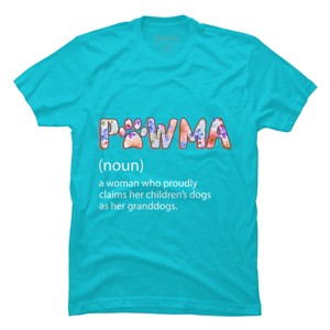 Men's Design By Humans Grandmother Loves Grandogs Pawma By littlesenh1 T-Shirt - 1 of 2
