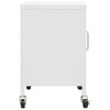 VidaXL Storage Cabinet White 23.6"x13.8"x22" Steel - 4 of 4