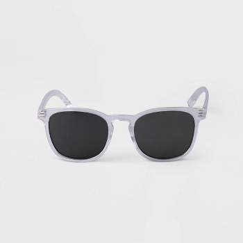 Men's Plastic Square Sunglasses - Goodfellow & Co™ Clear