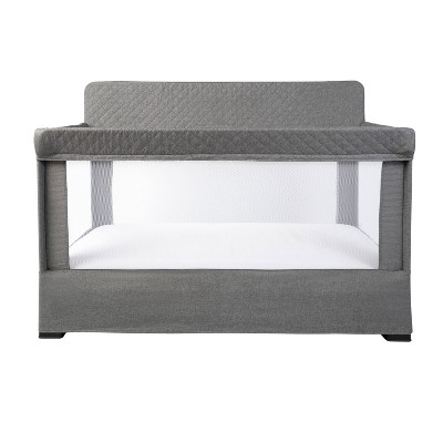Image of Baby Delight Lunaire Crib - Charcoal Tweed