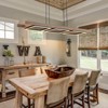 LLHZSY 3-Light Farmhouse Rustic Wood Linear Chandelier 47 1/5"  Rectangular Kitchen Island Pendant Fixture with Integrated LED - 2 of 4