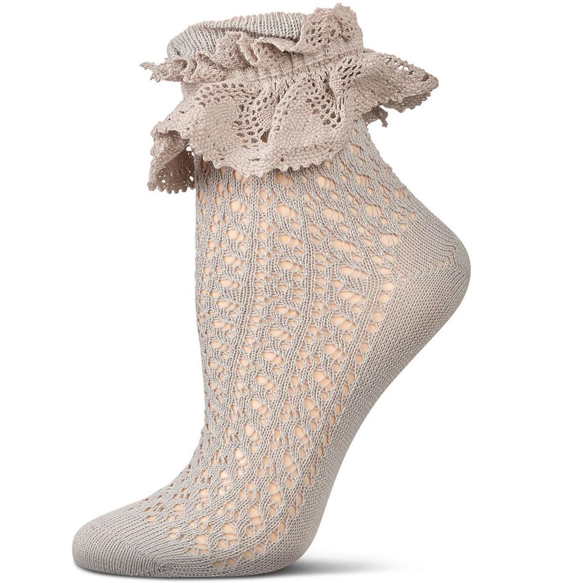 Memoi Women's Whimsy Lace Anklet Socks