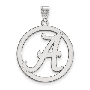 Black Bow Jewelry Sterling Silver Alabama Crimson Tide NCAA Extra Large Pendant - 1 of 3