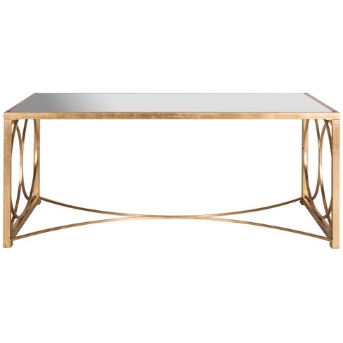 Melosa Coffee Table - Gold With Mirror - Safavieh : Target