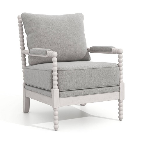 White farmhouse accent deals chair