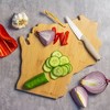 Totally Bamboo Wisconsin Fish Kiss Cutting Board: Lightweight Bamboo, Multicolored, 12"x13", Hand Wash, 1.68 lbs - 4 of 4
