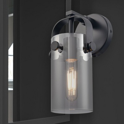Pilaster II Cylinder - 1 Light Wall Sconce In Contemporary Style-10.5 Inches Tall and 4.5 Inches Wide