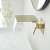 BWE Single Handle Wall Mount Spout Waterfall Bathroom Faucet in Brushed Gold - 3 of 4