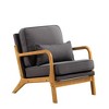 Accent Chair,Mid-century and Simple Style Chair,Non-slip Leg Pads Chair,Perfect for Living Room,Bedroom,Office,Gray - 2 of 4
