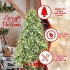 Resenkos Artificial 8ft Blue  Tint Christmas Tree with 3308 PE/PVC Mixed Branch Tips, 900L warm white led - 3 of 4