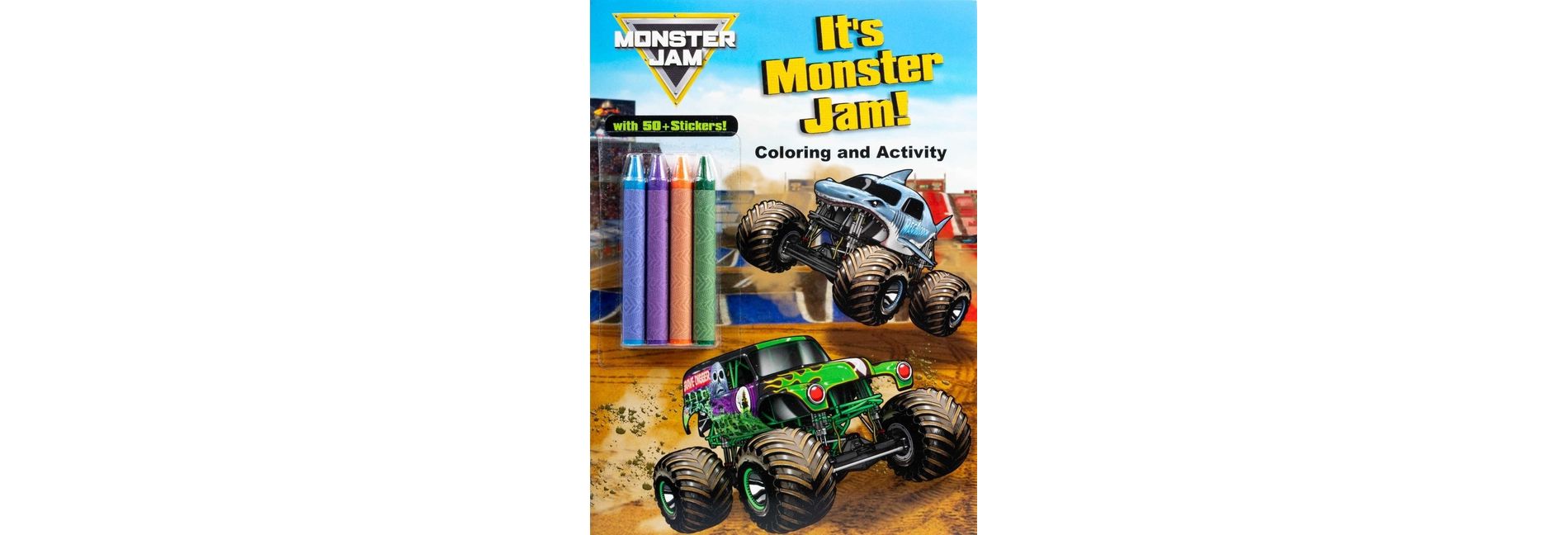 Monster Jam: It's Monster Jam! - (Color & Activity with Crayons) by  Editors of Studio Fun International (Paperback)