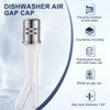 WOWOW 8.67 in. x 2.28 in. x 1.8 in. Dishwasher Air Gap Cover in Chrome - 2 of 4