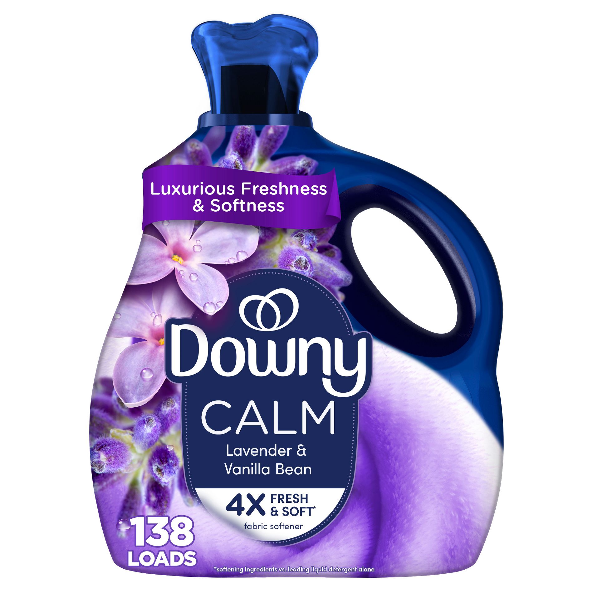 Downy Ultra Soft + Calm Lavender & Vanilla Bean Liquid Fabric Softener - 93 fl oz